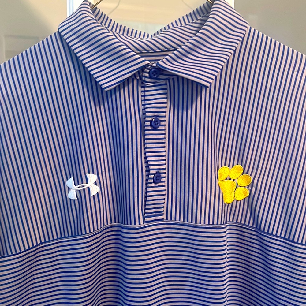Mens Under Armour XL Loose polo shirt Tigers Lions
